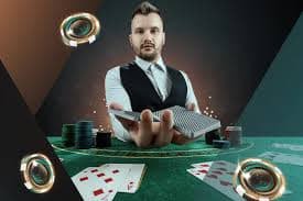 Tampilan meja live dealer dan slot di deragon88